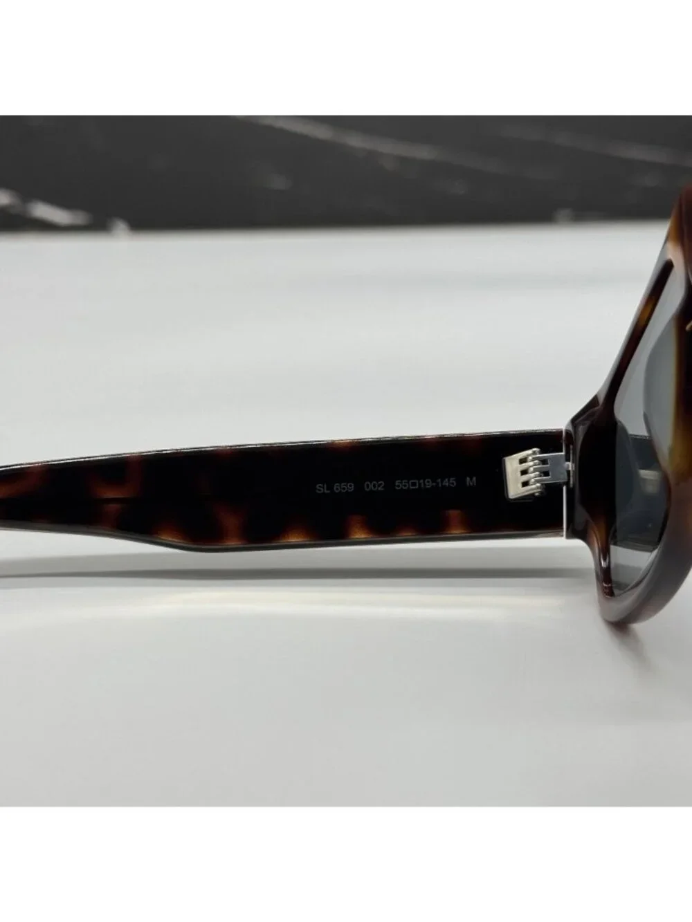 NWT Saint Laurent SL659 002 Havana Gray Square Sunglasses